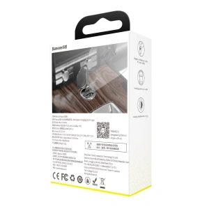Hurtownia GSM - Mini ładowarka samochodowa Baseus Tiny Star, USB, QC 3.0, 30W (szara) - BSU883GRY - {ean13} - Hurt