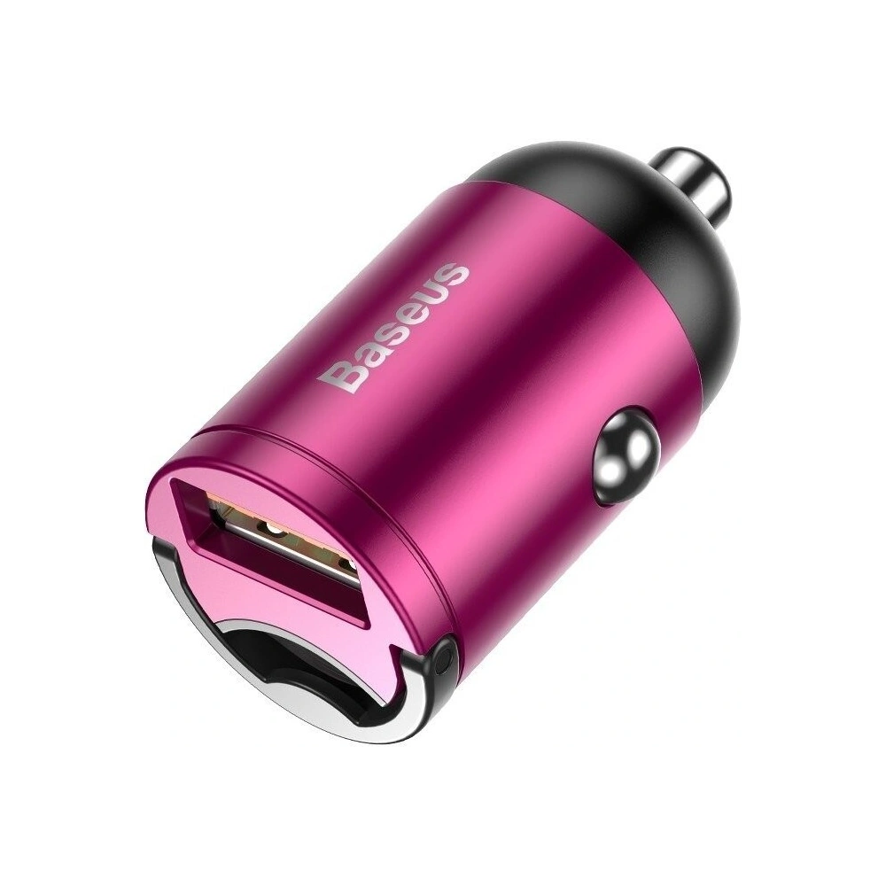 Hurtownia GSM - Mini ładowarka samochodowa Baseus Tiny Star, USB, QC 3.0, 30W (różowa) - BSU884PNK - {ean13} - Hurt