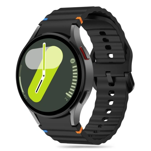 Pasek Tech-Protect Silicone Sport Samsung Galaxy Watch 4/5/5 Pro/6/7/FE Black