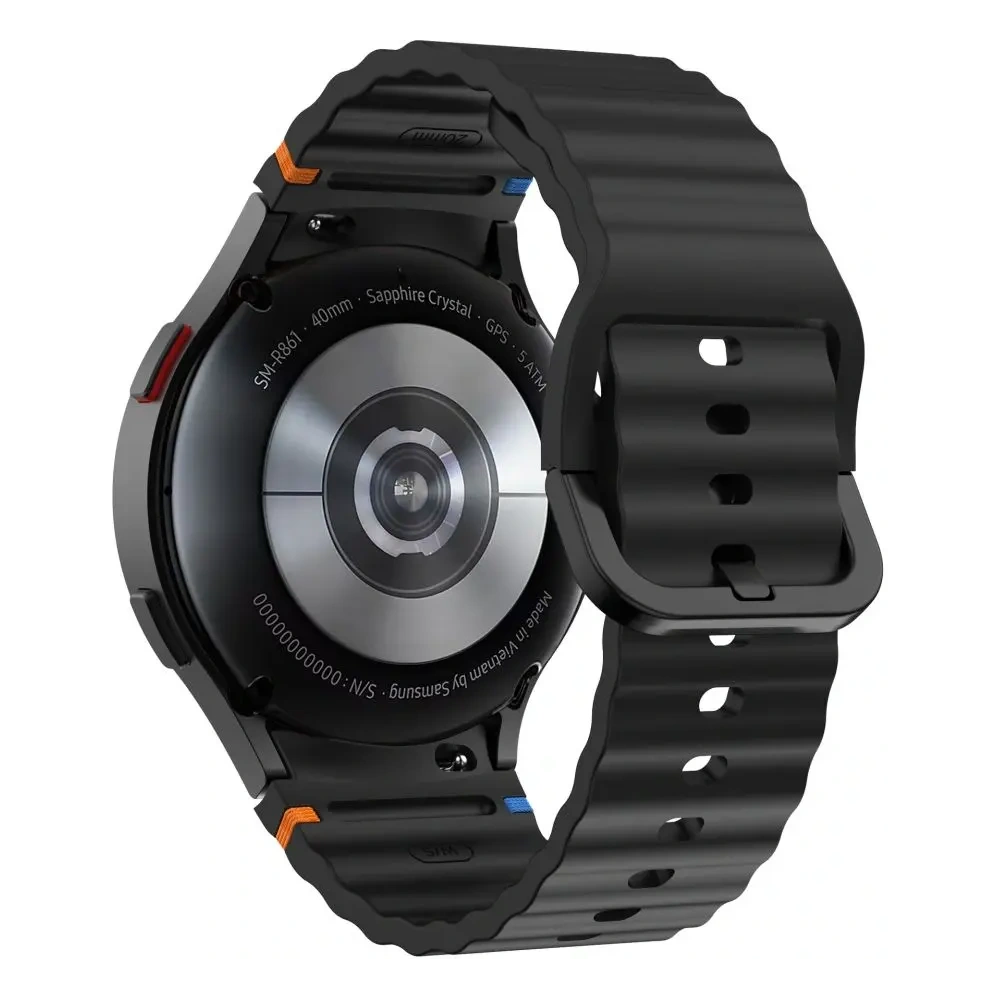 Hurtownia GSM - Pasek Tech-Protect szilikon sport Samsung Galaxy Watch 4/5/5 Pro/6/7/FE fekete - THP3050 - {ean13} - Hurt