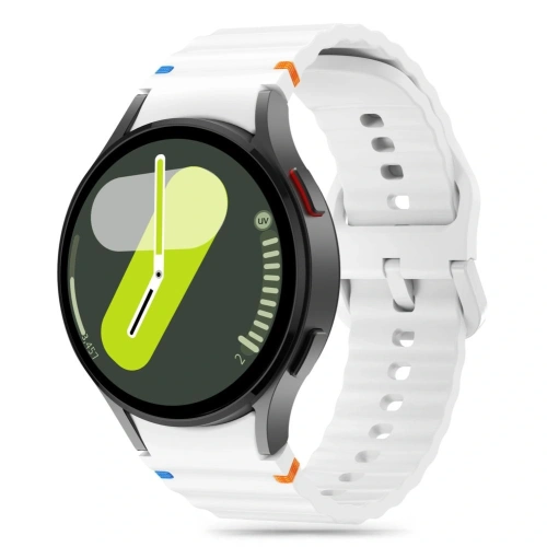 Pasek Tech-Protect Silicone Sport Samsung Galaxy Watch 4/5/5 Pro/6/7/FE White