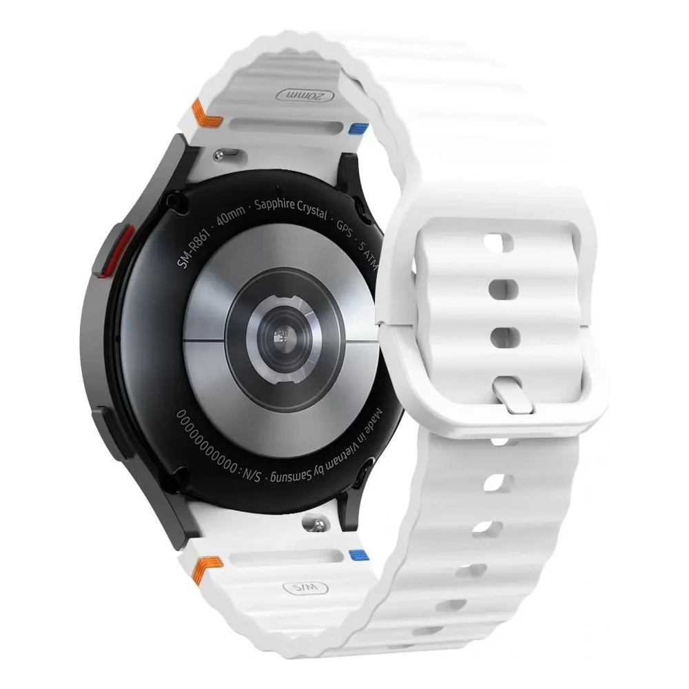 Hurtownia GSM - Uhrenarmband Tech-Protect Silikon Sport Samsung Galaxy Watch 4/5/5 Pro/6/7/FE Weiß - THP3052 - {ean13} - Hurt