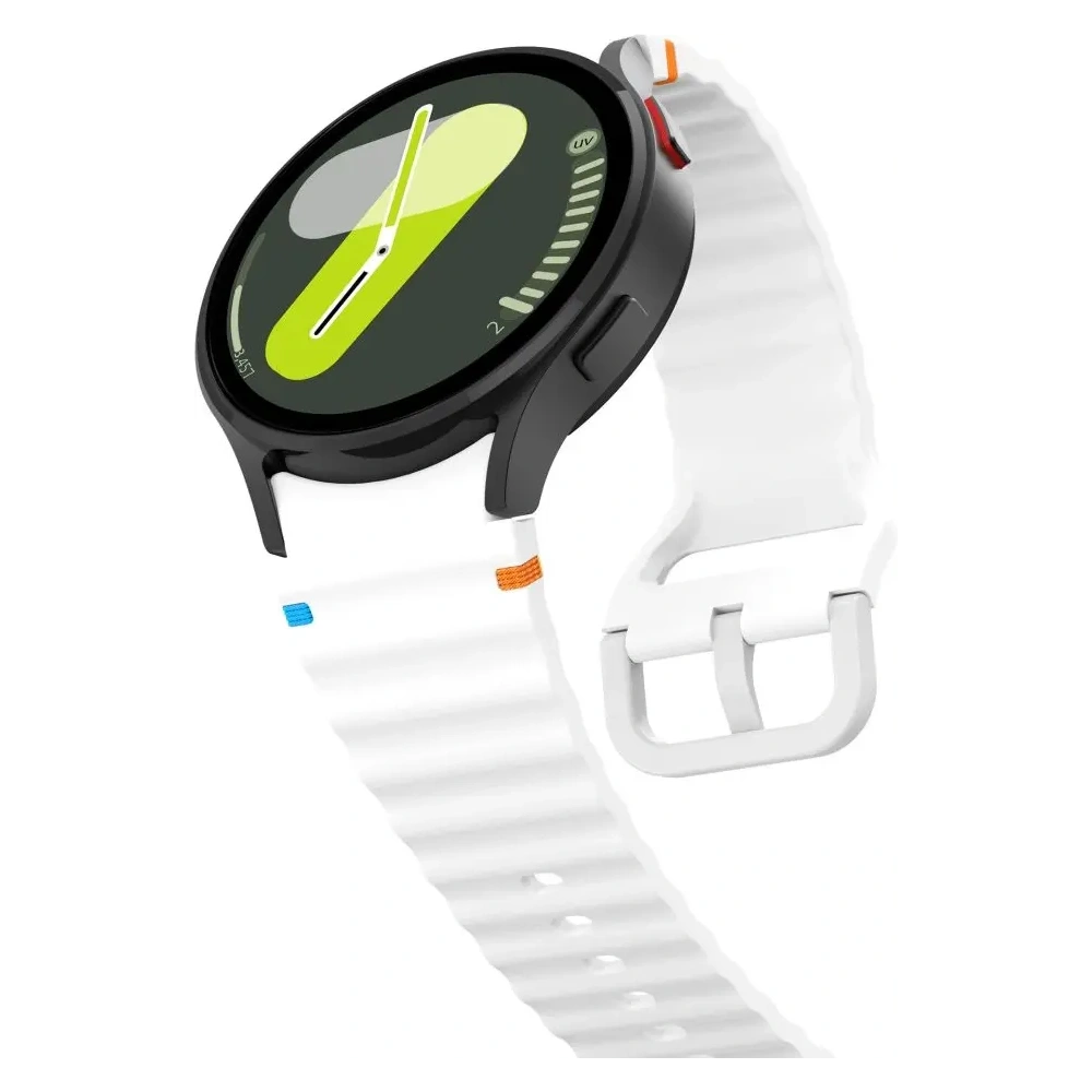 Hurtownia GSM - Uhrenarmband Tech-Protect Silikon Sport Samsung Galaxy Watch 4/5/5 Pro/6/7/FE Weiß - THP3052 - {ean13} - Hurt