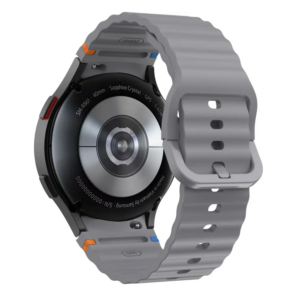 Wholesale Tech-Protect Silicone Sport Samsung Galaxy Watch 4/5/5 Pro/6/7/FE Crayon Grey - THP3053 - {ean13} - Hurt