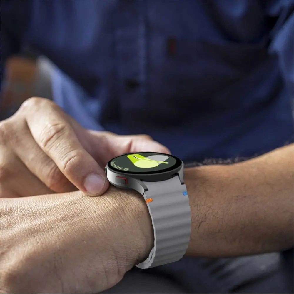 Hurtownia GSM - Pásky Tech-Protect silikonové sportovní Samsung Galaxy Watch 4/5/5 Pro/6/7/FE Crayon Grey - THP3053 - {ean13} - Hurt