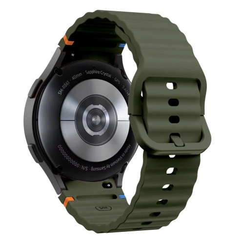 Pasek Tech-Protect Silicone Sport Samsung Galaxy Watch 4/5/5 Pro/6/7/FE Army Green