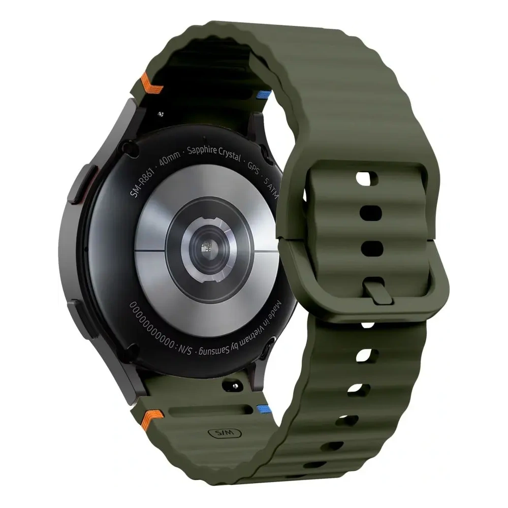 Hurtownia GSM - Pásky Tech-Protect Silicone Sport Samsung Galaxy Watch 4/5/5 Pro/6/7/FE Armádní zelená - THP3054 - {ean13} - Hurt