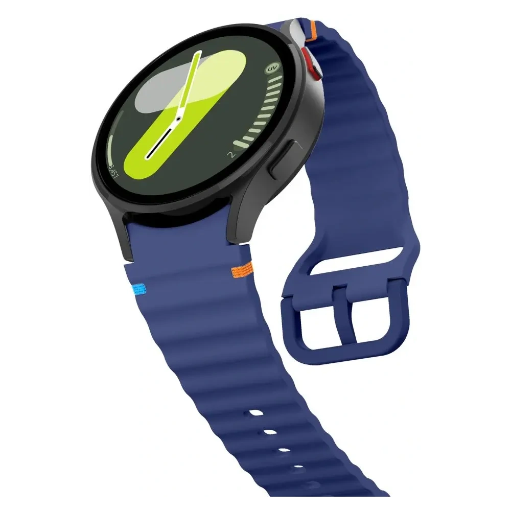 Hurtownia GSM - Pasek Tech-Protect szilikon sport Samsung Galaxy Watch 4/5/5 Pro/6/7/FE haditengerészeti kék - THP3055 - {ean13} - Hurt