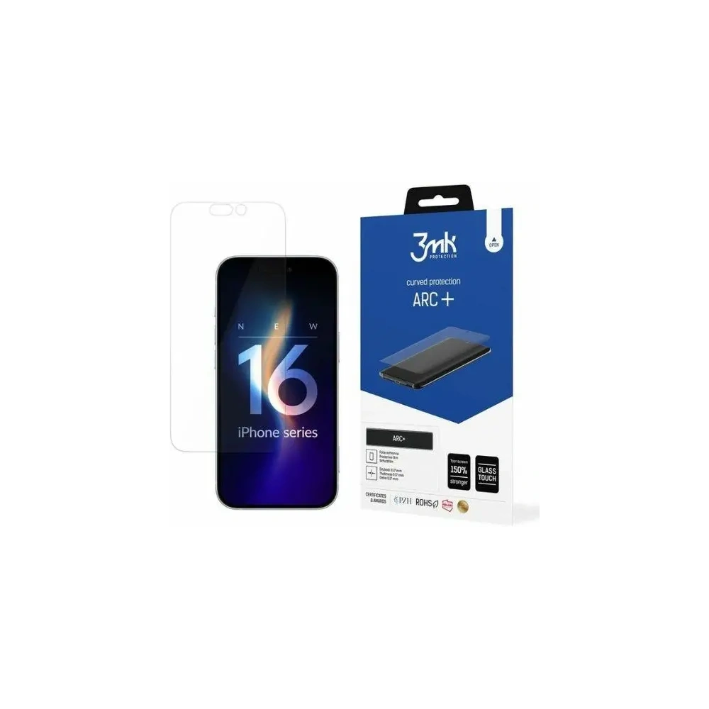 Hurtownia GSM - Folia de protecție 3MK ARC+ Apple iPhone 16 - 3MK6446 - {ean13} - Hurt