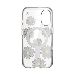 Hurtownia GSM - Etui Speck Presidio Lux ClickLock & MagSafe Apple iPhone 16 (Slunečnicové květiny / Čirý / Zlatý) - SPK615 - {ean13} - Hurt