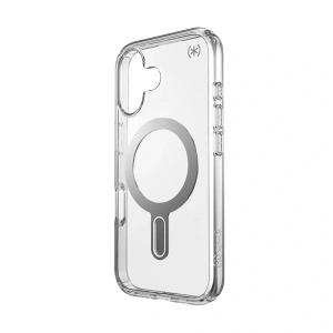 Hurtownia GSM - Etui Speck Presidio Perfect-Clear ClickLock & MagSafe Apple iPhone 16 (Transparent / Finisaj Chrome / Argint Seren) - SPK616 - {ean13} - Hurt