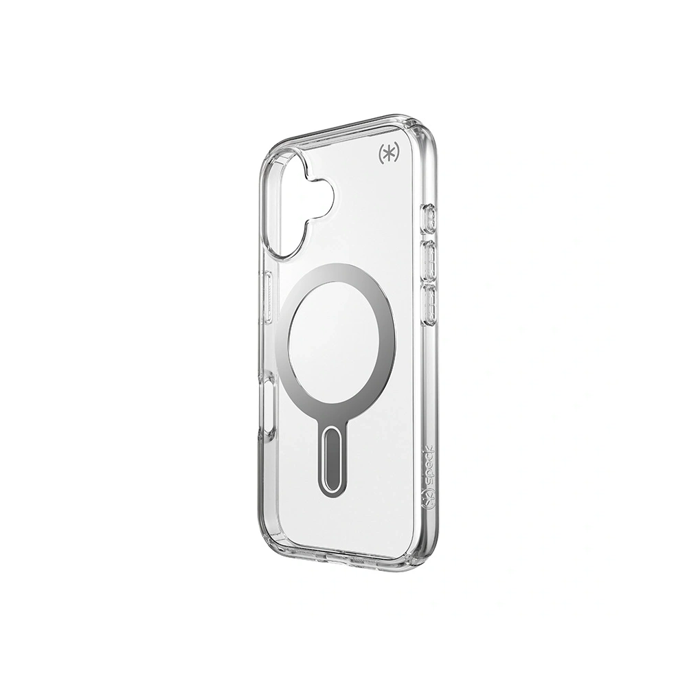 Hurtownia GSM - Etui Speck Presidio Perfect-Clear ClickLock & MagSafe Apple iPhone 16 (Transparent / Finisaj Chrome / Argint Seren) - SPK616 - {ean13} - Hurt
