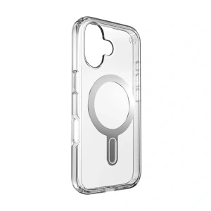 Hurtownia GSM - Etui Speck Presidio Perfect-Clear ClickLock & MagSafe Apple iPhone 16 (Čirý / Chrome povrch / Klidná stříbrná) - SPK616 - {ean13} - Hurt