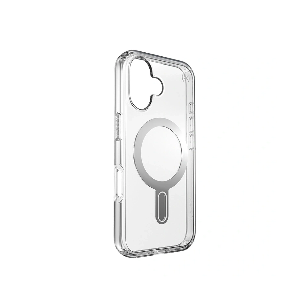 Hurtownia GSM - Etui Speck Presidio Perfect-Clear ClickLock & MagSafe Apple iPhone 16 (Transparent / Finisaj Chrome / Argint Seren) - SPK616 - {ean13} - Hurt