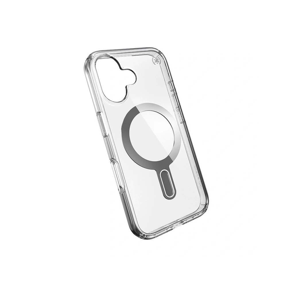 Hurtownia GSM - Etui Speck Presidio Perfect-Clear ClickLock & MagSafe Apple iPhone 16 (Transparent / Finisaj Chrome / Argint Seren) - SPK616 - {ean13} - Hurt
