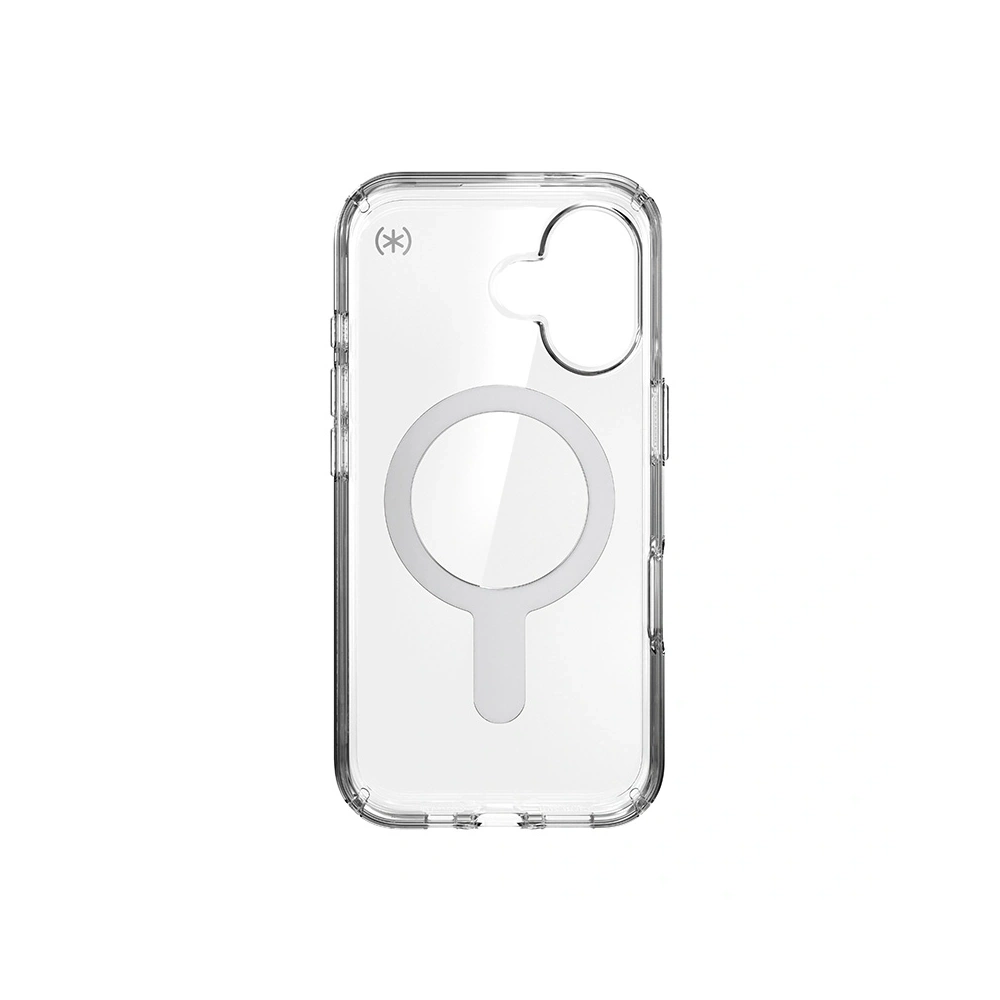 Hurtownia GSM - Etui Speck Presidio Perfect-Clear ClickLock & MagSafe Apple iPhone 16 (Transparent / Finisaj Chrome / Argint Seren) - SPK616 - {ean13} - Hurt