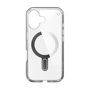 Hurtownia GSM - Etui Speck Presidio Perfect-Clear ClickLock & MagSafe Apple iPhone 16 (Čirý / Chrome povrch / Klidná stříbrná) - SPK616 - {ean13} - Hurt