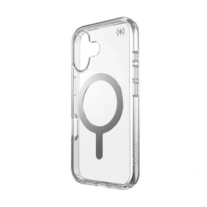 Hurtownia GSM - Etui Speck Presidio Perfect-Clear MagSafe Apple iPhone 16 (Transparent / Finisaj Cromat / Argint Serafic) - SPK617 - {ean13} - Hurt