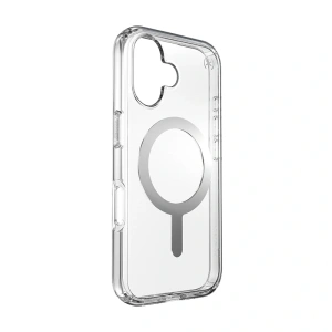 Hurtownia GSM - Etui Speck Presidio Perfect-Clear MagSafe Apple iPhone 16 (Čiré / Chromové provedení / Klidná stříbrná) - SPK617 - {ean13} - Hurt