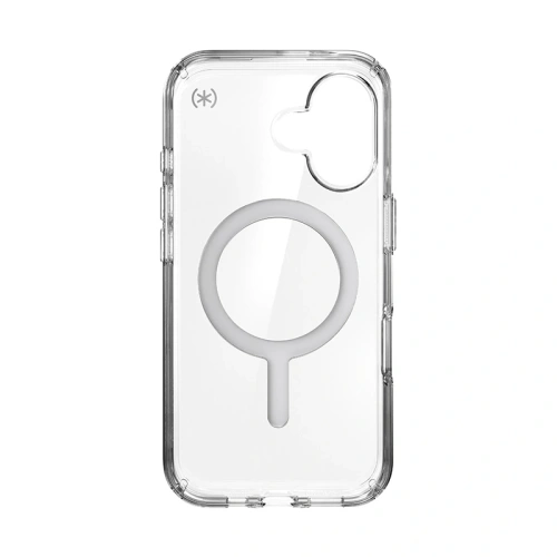 Etui Speck Presidio Perfect-Clear MagSafe Apple iPhone 16 (Clear / Chrome Finish / Serene Silver) - iPhone 16 - Speck