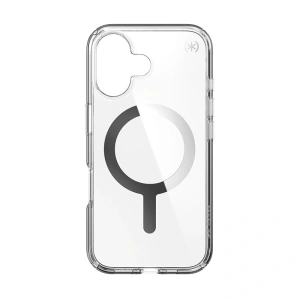 Hurtownia GSM - Etui Speck Presidio Perfect-Clear MagSafe Apple iPhone 16 (Čiré / Chromové provedení / Klidná stříbrná) - SPK617 - {ean13} - Hurt