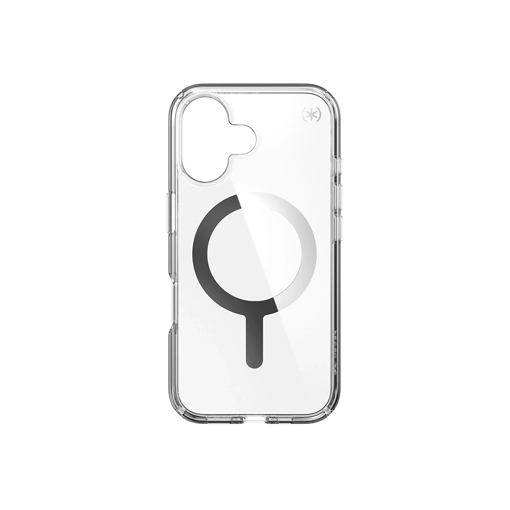 Hurtownia GSM - Etui Speck Presidio Perfect-Clear MagSafe Apple iPhone 16 (Átlátszó / Króm Bevonat / Nyugodt Ezüst) - SPK617 - {ean13} - Hurt