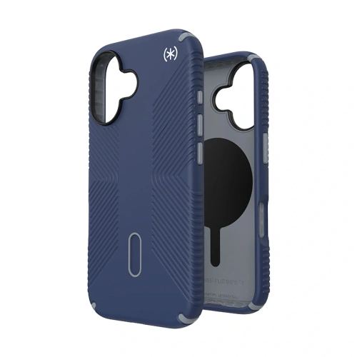 Etui Speck Presidio2 Grip ClickLock & MagSafe Apple iPhone 16 (Coastal Blue / Dust Grey / White) - iPhone 16 - Speck