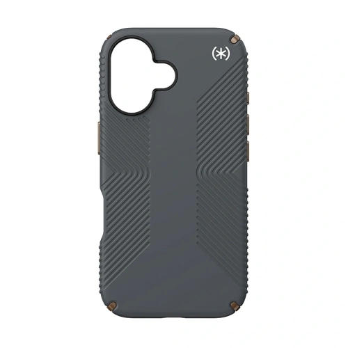 Etui Speck Presidio2 Grip Apple iPhone 16 (Charcoal Grey / Cool Bronze / White) - iPhone 16 - Speck