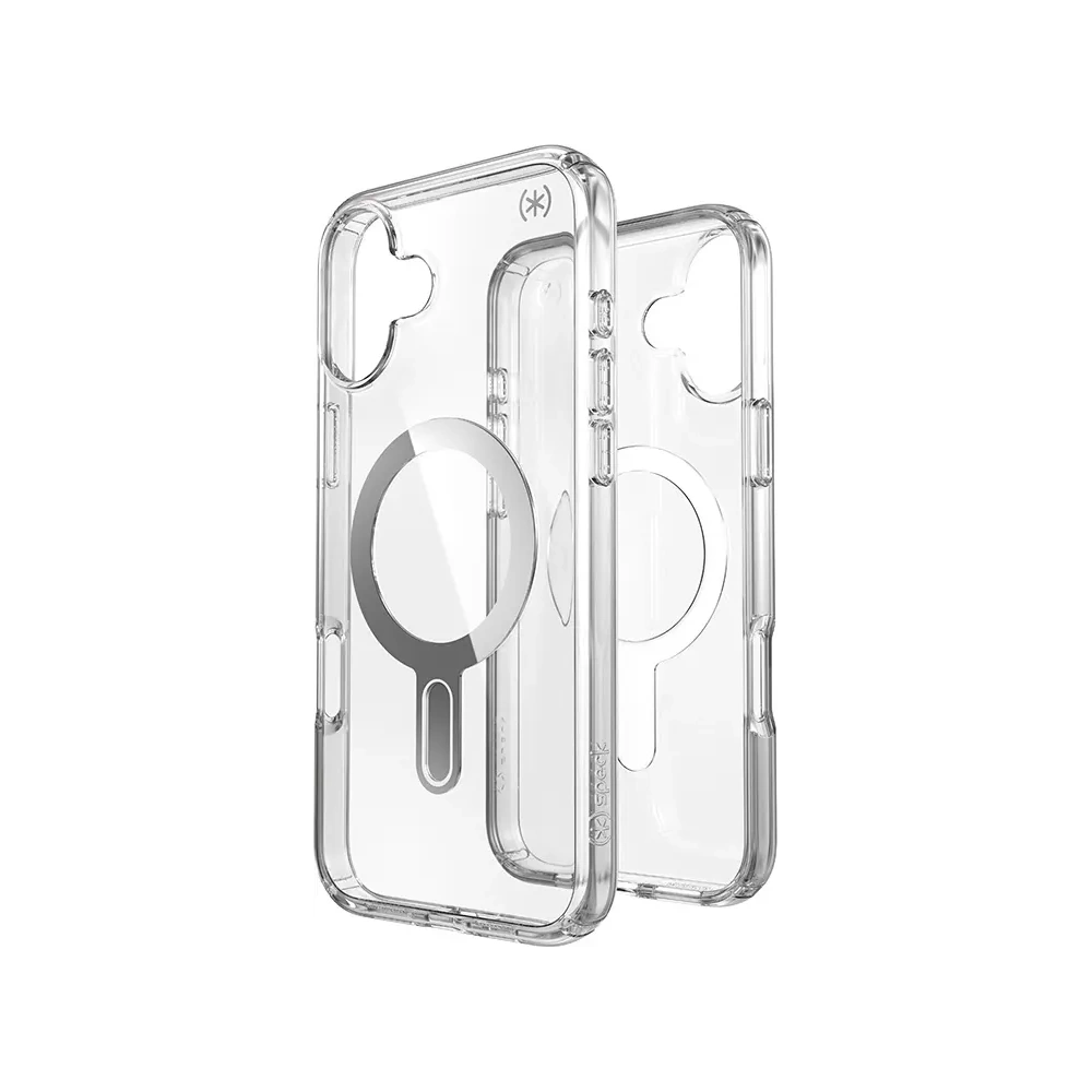 Wholesale Case Speck Presidio Perfect-Clear ClickLock & MagSafe Apple iPhone 16 Plus (Clear / Chrome Finish / Serene Silver) - SPK633 - {ean13} - Hurt