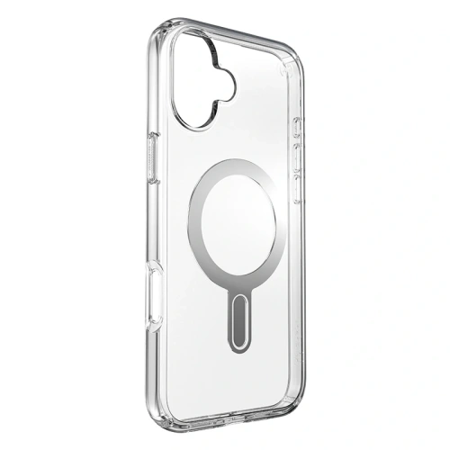 Etui Speck Presidio Perfect-Clear ClickLock & MagSafe Apple iPhone 16 Plus (Clear / Chrome Finish / Serene Silver) - iPhone 16 Plus - Speck