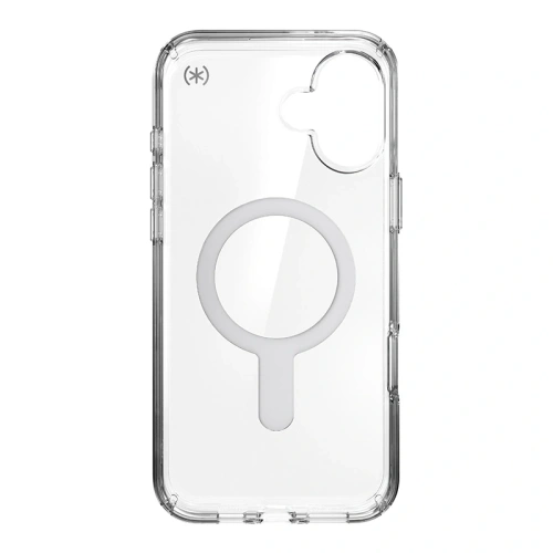 Etui Speck Presidio Perfect-Clear ClickLock & MagSafe Apple iPhone 16 Plus (Clear / Chrome Finish / Serene Silver) - iPhone 16 Plus - Speck