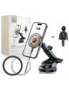 Urmăritor auto pentru grilă / pe geam / pe bord cu încărcător de 15W Tech-Protect Magnetic MagSafe - pe cockpit / parbriz - Tech-Protect