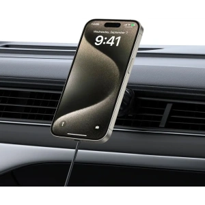 Hurtownia GSM - Auto-Halterung für Lüftungsgitter / für die Windschutzscheibe mit 15W Ladegerät Tech-Protect MM15W-V5 Magnetic MagSafe - THP3059 - {ean13} - Hurt