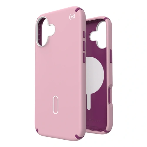Etui Speck Presidio2 Pro ClickLock & MagSafe Apple iPhone 16 Plus (Wednesday Pink / Boysenberry Purple / White) - iPhone 16 Plus - Speck