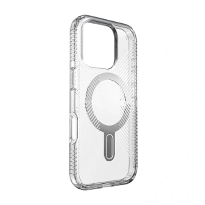 Hurtownia GSM - Etui Speck Presidio Perfect-Clear Grip ClickLock & MagSafe Apple iPhone 16 Pro (Čirý / Chromový povrch / Klidná stříbrná) - SPK650 - {ean13} - Hurt
