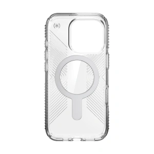 Hurtownia GSM - Etui Speck Presidio Perfect-Clear Grip ClickLock & MagSafe Apple iPhone 16 Pro (Čirý / Chromový povrch / Klidná stříbrná) - SPK650 - {ean13} - Hurt