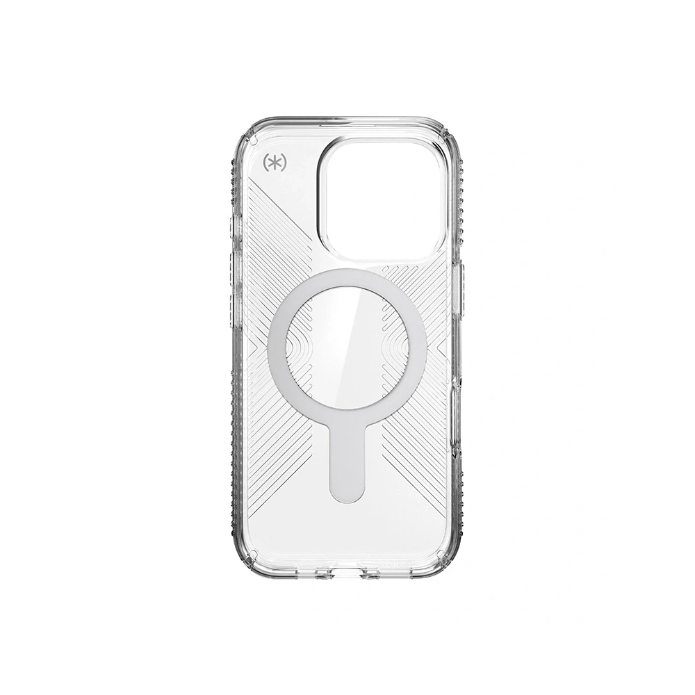 Hurtownia GSM - Etui Speck Presidio Perfect-Clear Grip ClickLock & MagSafe Apple iPhone 16 Pro (Transparent / Finisaj Cromat / Argint Seren) - SPK650 - {ean13} - Hurt