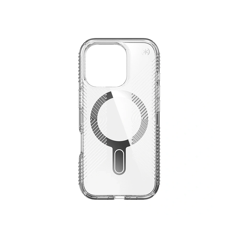 Hurtownia GSM - Etui Speck Presidio Perfect-Clear Grip ClickLock & MagSafe Apple iPhone 16 Pro (Transparent / Finisaj Cromat / Argint Seren) - SPK650 - {ean13} - Hurt