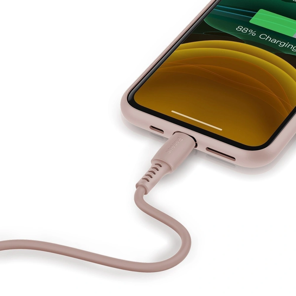Hurtownia GSM - Kabel Lightning USB Baseus Colourful 1.2m 2.4A (różowy) - BSU893PNK - {ean13} - Hurt