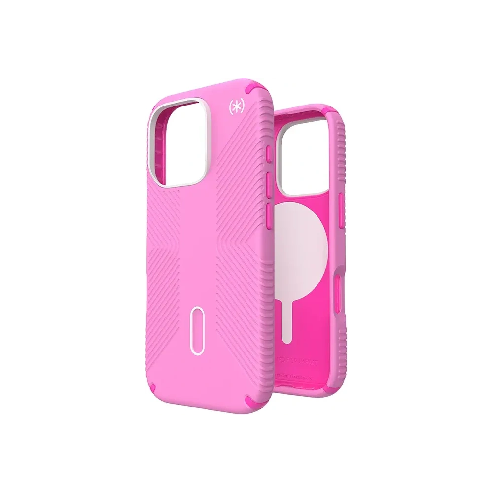 Wholesale Case Speck Presidio2 Grip ClickLock & MagSafe Apple iPhone 16 Pro (True Pink / Shocking Pink / White) - SPK656 - {ean13} - Hurt