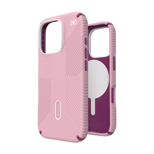 Etui Speck Presidio2 Grip ClickLock & MagSafe Apple iPhone 16 Pro (Wednesday Pink / Boysenberry Purple / White) - iPhone 16 Pro - Speck