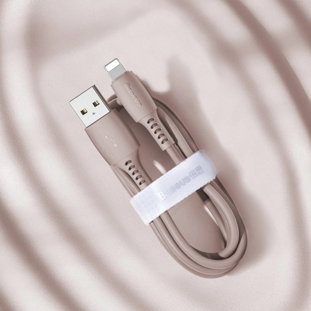 Hurtownia GSM - Kabel Lightning USB Baseus Colourful 1.2m 2.4A (różowy) - BSU893PNK - {ean13} - Hurt