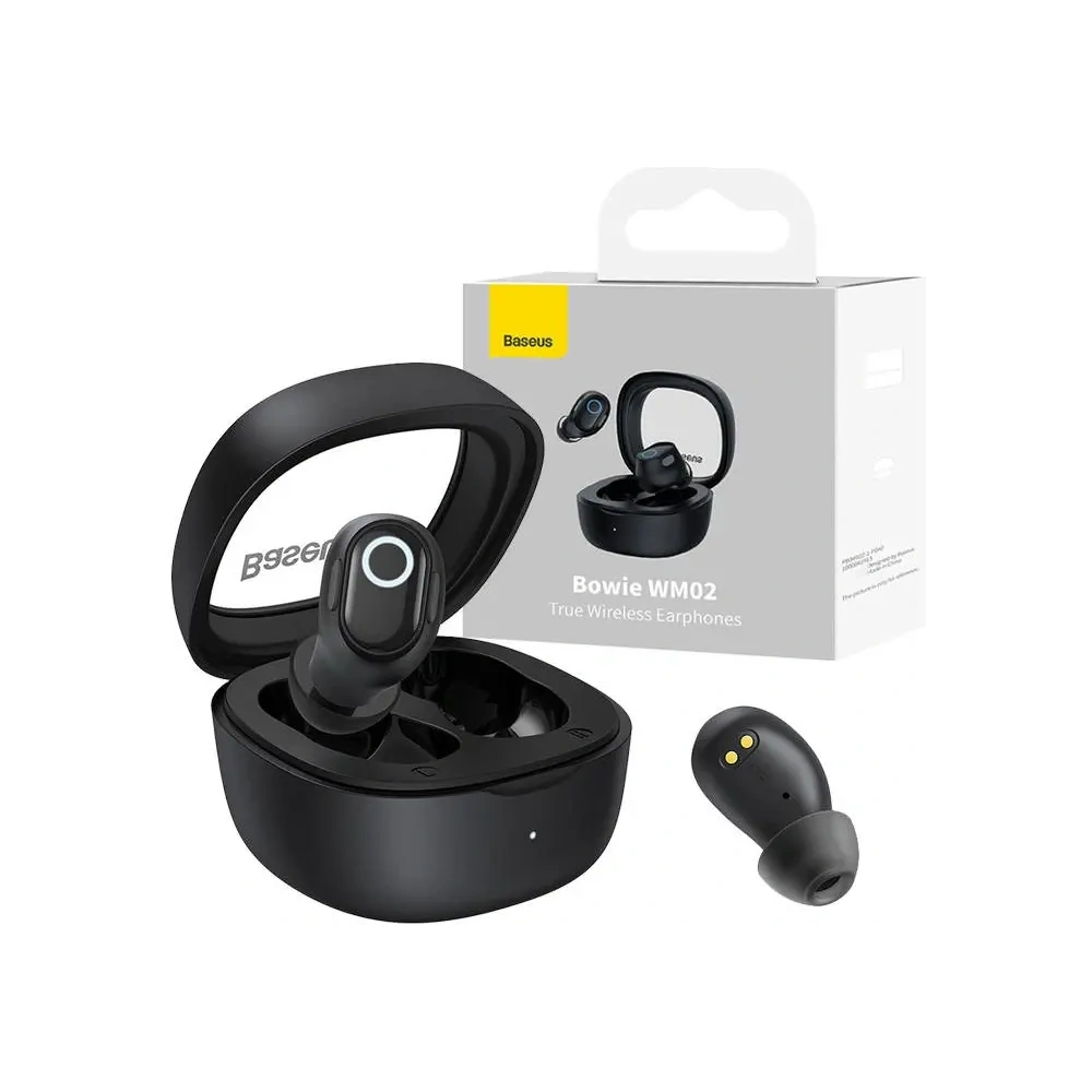 Wholesale Wireless in-ear TWS headphones Baseus Bowie WM02 (black) - BSU4927 - {ean13} - Hurt