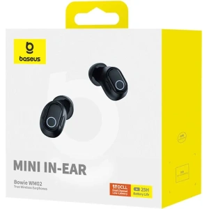 Wholesale Wireless in-ear TWS headphones Baseus Bowie WM02 (black) OS - BSU4929 - {ean13} - Hurt