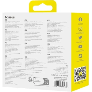 Wholesale Wireless in-ear TWS headphones Baseus Bowie WM02 (black) OS - BSU4929 - {ean13} - Hurt