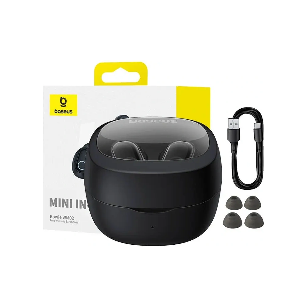 Hurtownia GSM - Căști wireless in-ear TWS Baseus Bowie WM02 (negru) OS - BSU4929 - {ean13} - Hurt