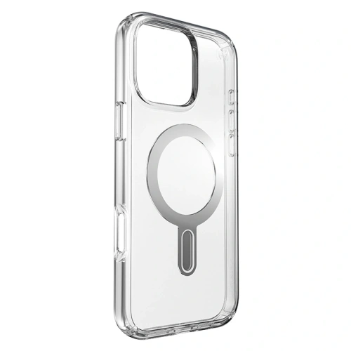 Etui Speck Presidio Perfect-Clear ClickLock & MagSafe Apple iPhone 16 Pro Max (Clear / Chrome Finish / Serene Silver) - iPhone 16 Pro Max - Speck