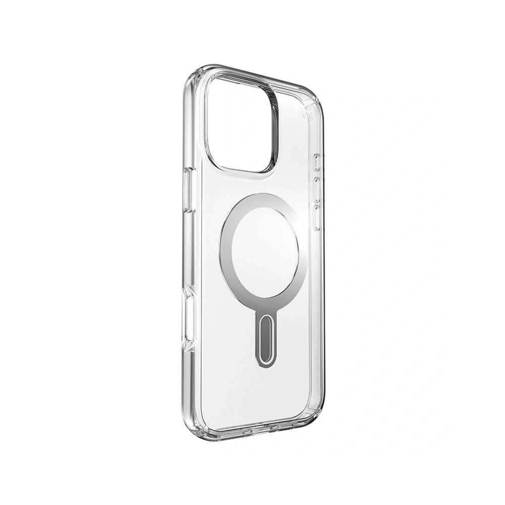 Hurtownia GSM - Etui Speck Presidio Perfect-Clear ClickLock & MagSafe Apple iPhone 16 Pro Max (Transparent / Finisaj Cromat / Argint Serenity) - SPK668 - {ean13} - Hurt