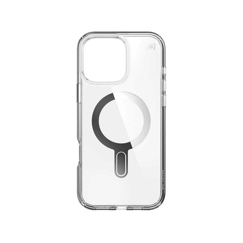 Hurtownia GSM - Etui Speck Presidio Perfect-Clear ClickLock & MagSafe Apple iPhone 16 Pro Max (Transparent / Finisaj Cromat / Argint Serenity) - SPK668 - {ean13} - Hurt