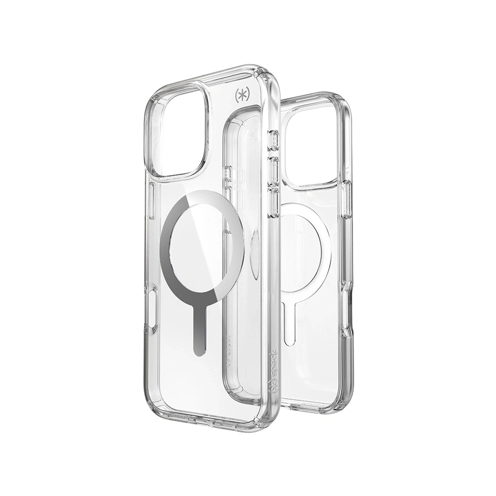 Hurtownia GSM - Etui Speck Presidio Perfect-Clear MagSafe Apple iPhone 16 Pro Max (Átlátszó / Króm Fényes / Béke Ezüst) - SPK669 - {ean13} - Hurt